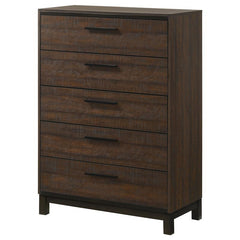 Edmonton 5-drawer Chest Rustic Tobacco - 204355