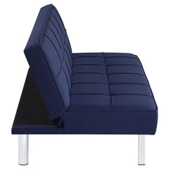 Joel Upholstered Tufted Convertible Sofa Bed Blue - 360282