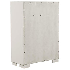 Jessica 5-piece California King Bedroom Set Cream White - 202990KW-S5