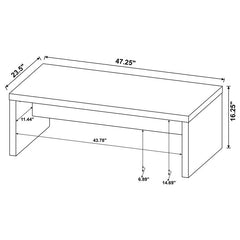 Lynette Rectangular Engineered Wood Coffee Table Mango - 704128