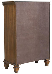 Devon 5-piece Queen Bedroom Set Burnished Oak - 300525Q-S5