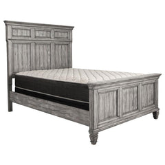 Avenue Wood Eastern King Panel Bed Weathered Grey - 224031KE