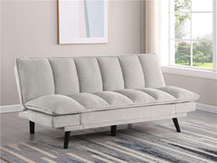 Laredo Upholstered Tufted Convertible Sofa Bed Light Grey - 360017