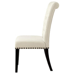 Alana Tufted Back Upholstered Side Chairs Beige (Set of 2) - 190162