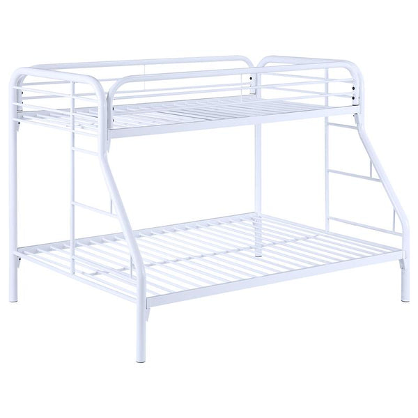 Morgan Metal Twin Over Full Bunk Bed White - 2258W