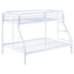 Morgan Metal Twin Over Full Bunk Bed White - 2258W