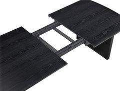 Brookmead Rectangular Dining Table with 18" Removable Extension Leaf Black - 108231