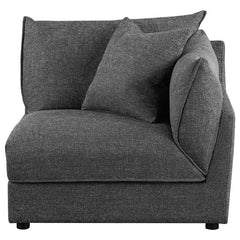 Sasha Upholstered RAF Chair Barely Black - 551684RAF