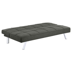 Joel Upholstered Tufted Convertible Sofa Bed Grey - 360283