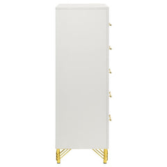 Lucia 5-drawer Bedroom Chest White - 224735