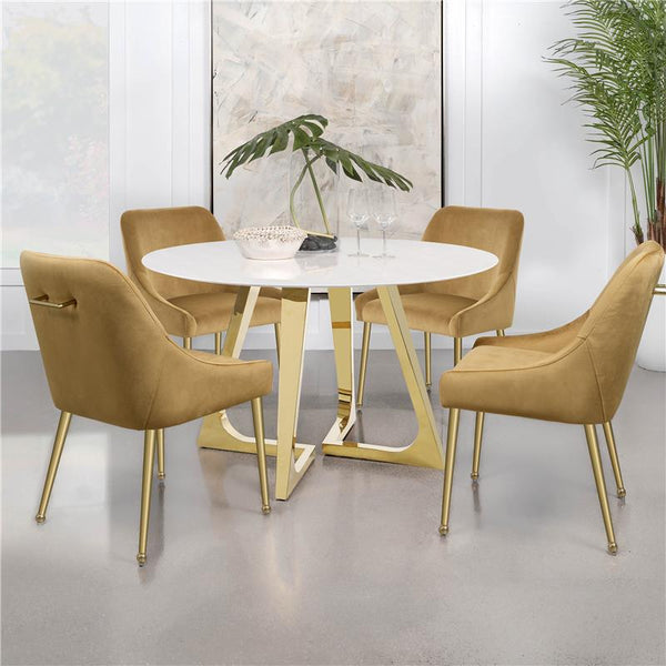 Mayette Parsons Wingback Dining Side Chairs Cognac (Set of 2) - 107582