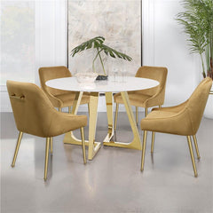 Mayette Parsons Wingback Dining Side Chairs Cognac (Set of 2) - 107582