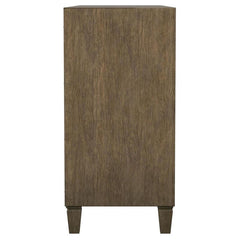Matisse 4-drawer Dining Sideboard Buffet Cabinet with Rattan Cabinet Doors Brown - 108315