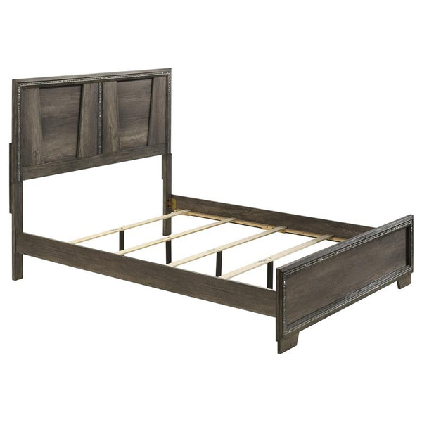 Janine Wood Queen Panel Bed Grey - 223551Q