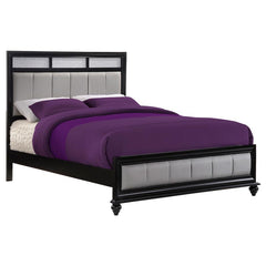 Barzini Wood California King Panel Bed Black - 200891KW