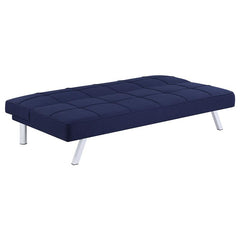 Joel Upholstered Tufted Convertible Sofa Bed Blue - 360282