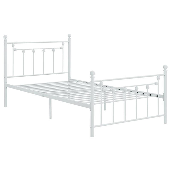 Canon Metal Twin Open Frame Bed White - 422736T