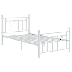 Canon Metal Twin Open Frame Bed White - 422736T