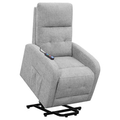 Howie Upholstered Power Lift Massage Chair Grey - 609402P