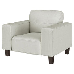 Deerhurst Upholstered Track Arm Tufted Accent Chair Greige - 509649