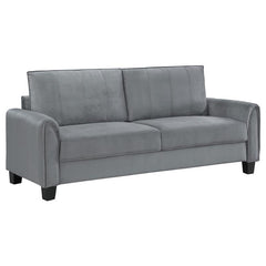 Davis 3-piece Upholstered Rolled Arm Sofa Grey - 509634-S3