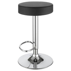 Ramses 29" Adjustable Bar Stool Chrome and Black - 102558