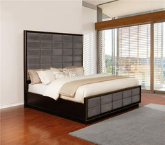 Durango Wood Queen Panel Bed Smoked Peppercorn - 223261Q