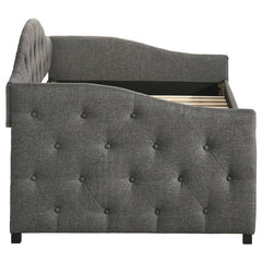 Sadie Upholstered Twin Daybed with Trundle Grey - 300638