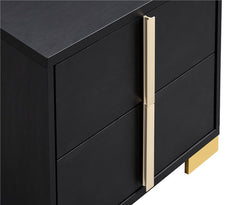 Marceline 2-drawer Nightstand Black - 222832