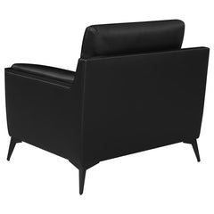Moira Upholstered Wedge Arm Tufted Accent Chair Black - 511133