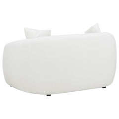 Isabella 3-piece Faux Sheepskin Upholstered Sofa Set Natural - 509871-S3