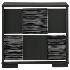Blacktoft 2-drawer Nightstand Black - 207102