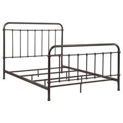 Livingston Metal Queen Open Frame Bed Dark Bronze - 300399Q