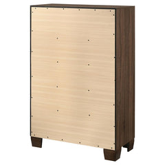 Brandon 5-drawer Chest Medium Warm Brown - 205325