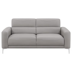 Glenmark 2-piece Upholstered Track Arm Sofa Set Taupe - 509731-S2