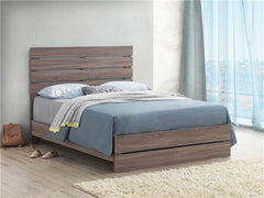 Brantford Wood Queen Panel Bed Barrel Oak - 207041Q