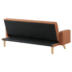 Kourtney Upholstered Tufted Convertible Sofa Bed Terracotta - 360126