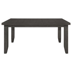 Dalila Rectangular Plank Top Dining Table Dark Grey - 102721GRY